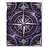 Celestial Compass Purple Area Rug