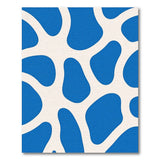 Blue Organic Blob Abstract Area Rug