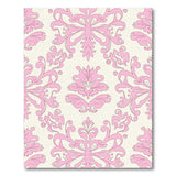 Floral Vintage Pink Floral Damask Area Rug