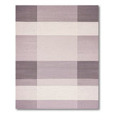 Muted Purple Grey Plaid Area Rug