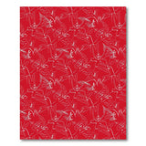 Bold Red Monstera Leaf Outline Area Rug