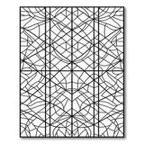 Intricate Black White Geometric Mandala Rug