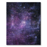 Purple Nebula Starfield Area Rug