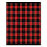Black Red Buffalo Check Area Rug