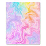 Rainbow Watercolor Swirl Area Rug