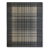 Black White Plaid Checkered Area Rug