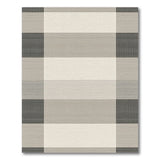 Modern Grey Check Plaid Area Rug