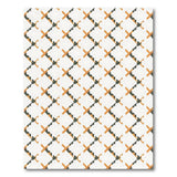 Bold Orange Green Geometric Lattice Area Rug