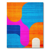 Vibrant Geometric Multi-Color No. 20 Area Rug