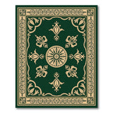 Green Medallion Emerald Green Persian Medallion Area Rug