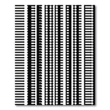 Black and White Geometric Modern Black White Geometric Stripe Area Rug