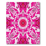 Pink Floral Vintage Pink Mandala Floral Area Rug