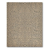 Boho Chic Beige Leopard Print Area Rug