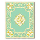 Teal Persian Medallion Traditional Persian Area Rug