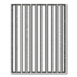 Zigzag Stripe Black White Geometric Area Rug