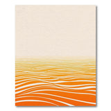 Orange Wavy Gradient Area Rug