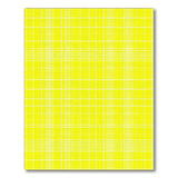 Sunny Yellow Grid Checkered Area Rug