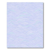 Blue and Teal Blue Wave Washable Area Rug