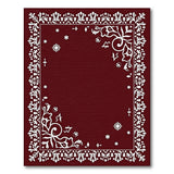 Traditional Persian Ornate Red Floral Border Area Rug