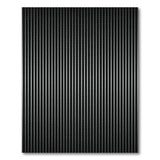 Geometric Modern Bold Black White Vertical Stripe Rug