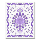 Purple Mandala Ornate Persian Area Rug