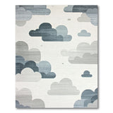 Dreamy Cloudscape Abstract Area Rug