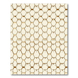 Modern Hexagon Beige Neutral Area Rug