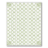 Elegant Green Trellis Lattice Area Rug