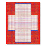 Pixelated Swiss Cross Area Rug