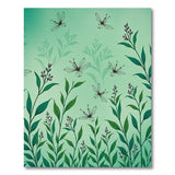 Dragonfly Meadow Green Area Rug