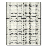 Maze Black White Geometric Maze Area Rug