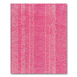 Bold Pink and White Striped Tufted Rug
