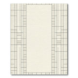 Modern Beige Grid Geometric Area Rug
