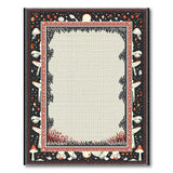 Whimsical Mushroom Celestial Border Area Rug