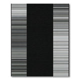 Black White Striped Geometric Geometric Modern Area Rug