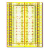 Vibrant Yellow Grid Dot Geometric Area Rug
