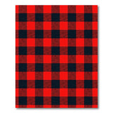 Rustic Farmhouse Rustic Red Black Buffalo Check Area Rug