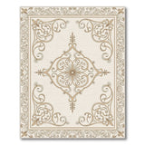 Ornate Gold Medallion Persian Rug