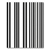 Bold Black White Vertical Stripe No. 26 Area Rug