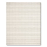 Beige Textured Horizontal Stripe Area Rug