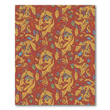 Multi-color and Patterns Ornate Red Gold Floral Persian Area Rug