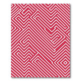 Bold Red Bold Red Geometric Maze Area Rug