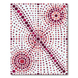 Modern Red Polka Dot Abstract Area Rug