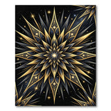 Gold Starburst Mandala Area Rug