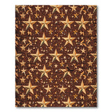 Distressed Gold Star Vintage Area Rug