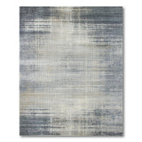 Distressed Grey Abstract Area Rug