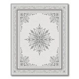 Grey Ornate Persian Medallion Area Rug