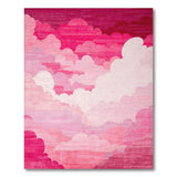 Pink Clouds Washable Area Rug