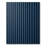 Navy Blue Vertical Ribbed Geometric Area Rug