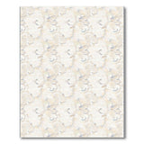 Creamy Beige Abstract Swirl Area Rug